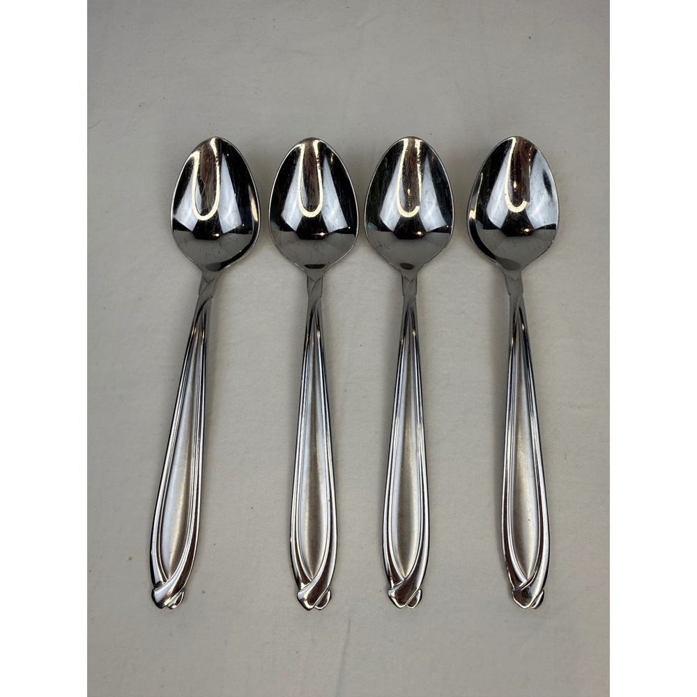 Hampton Silversmiths Signature Teaspoons 18/8‎ Stainless Korea Set of 4 8"